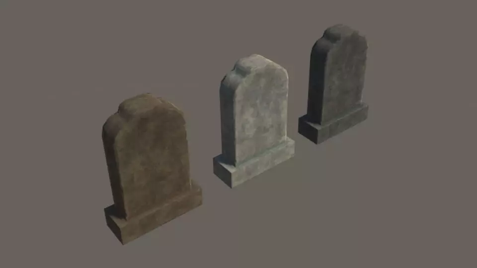 Grave 15 - PBR Low-poly 3D model_0