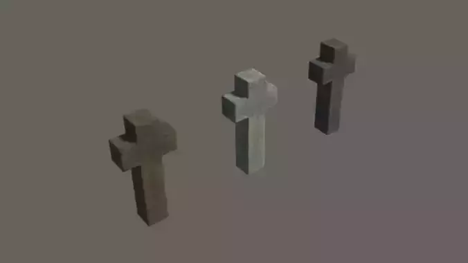 Grave 16 - PBR Low-poly 3D model