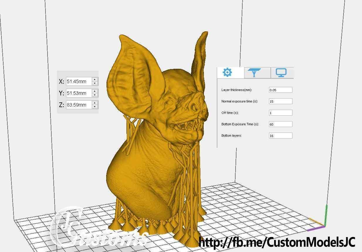 Bat Bust Sculpture 3D Print 3D print model_13