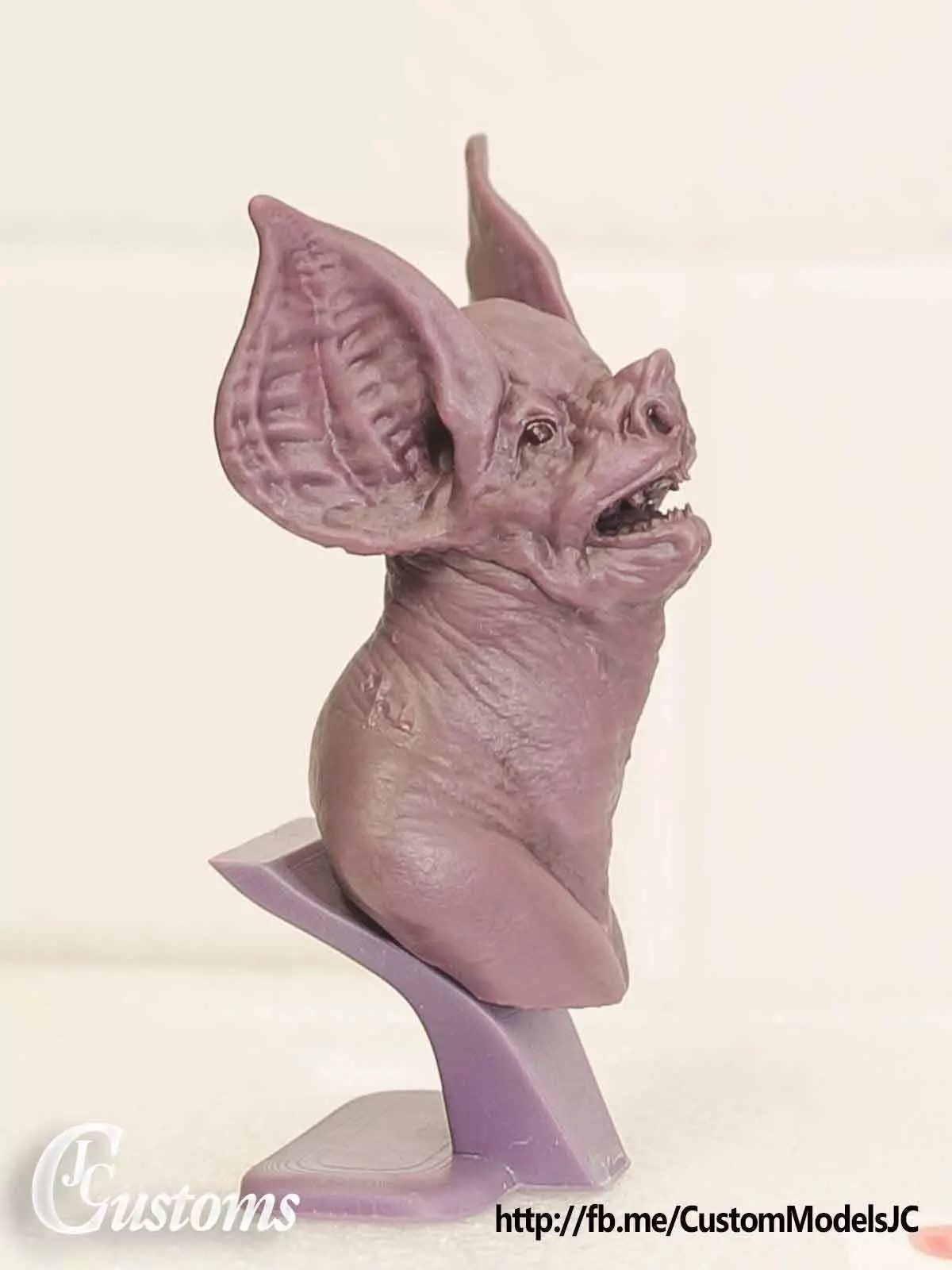 Bat Bust Sculpture 3D Print 3D print model_0