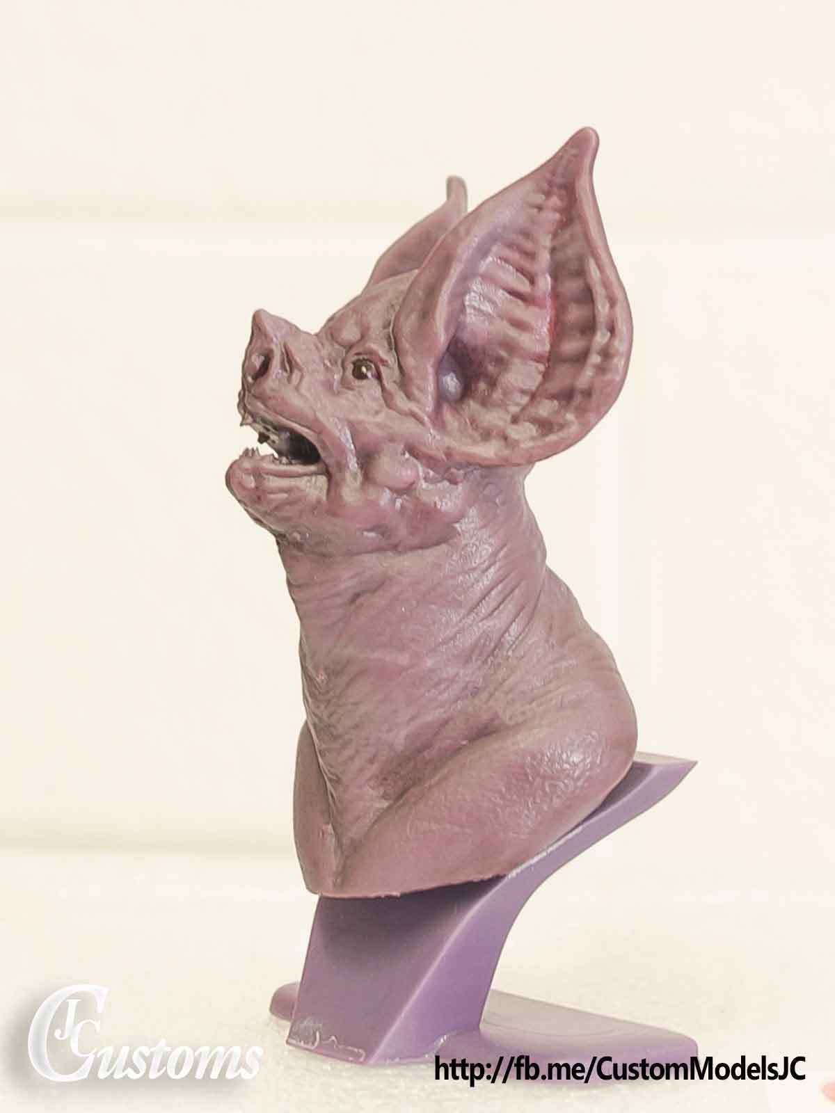 Bat Bust Sculpture 3D Print 3D print model_8