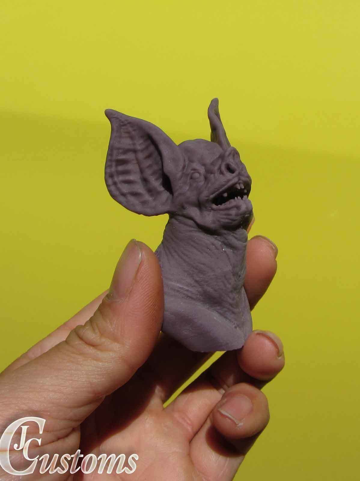 Bat Bust Sculpture 3D Print 3D print model_9