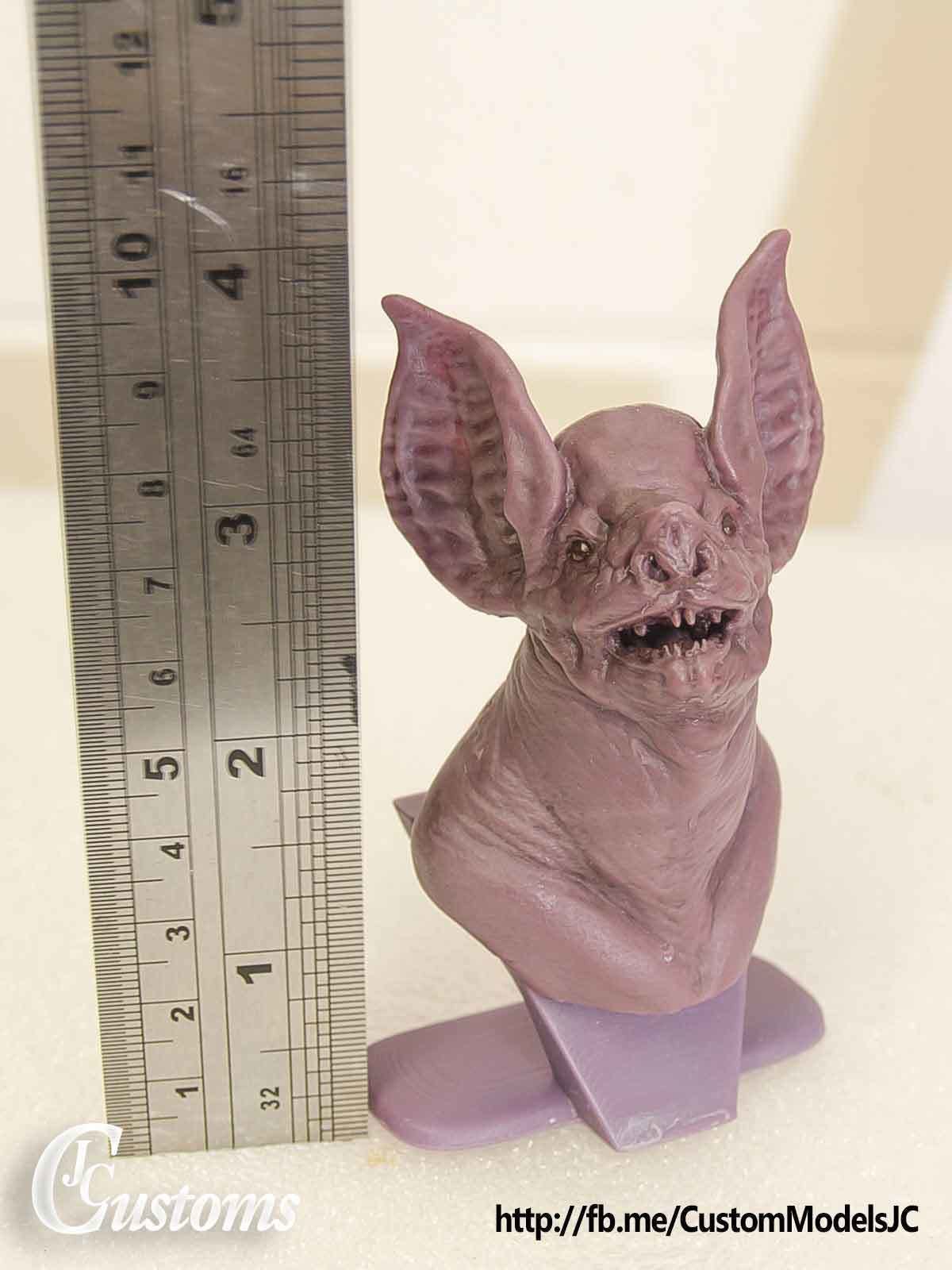 Bat Bust Sculpture 3D Print 3D print model_7