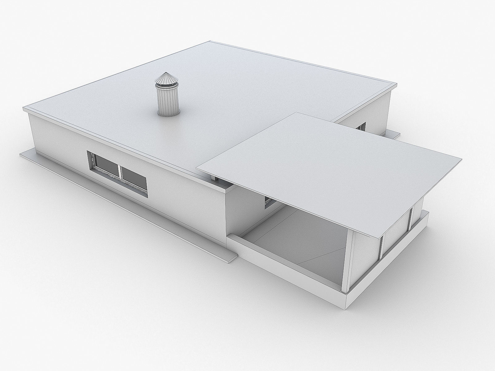 Industrial Buildings Collection Low-poly 3D model_53