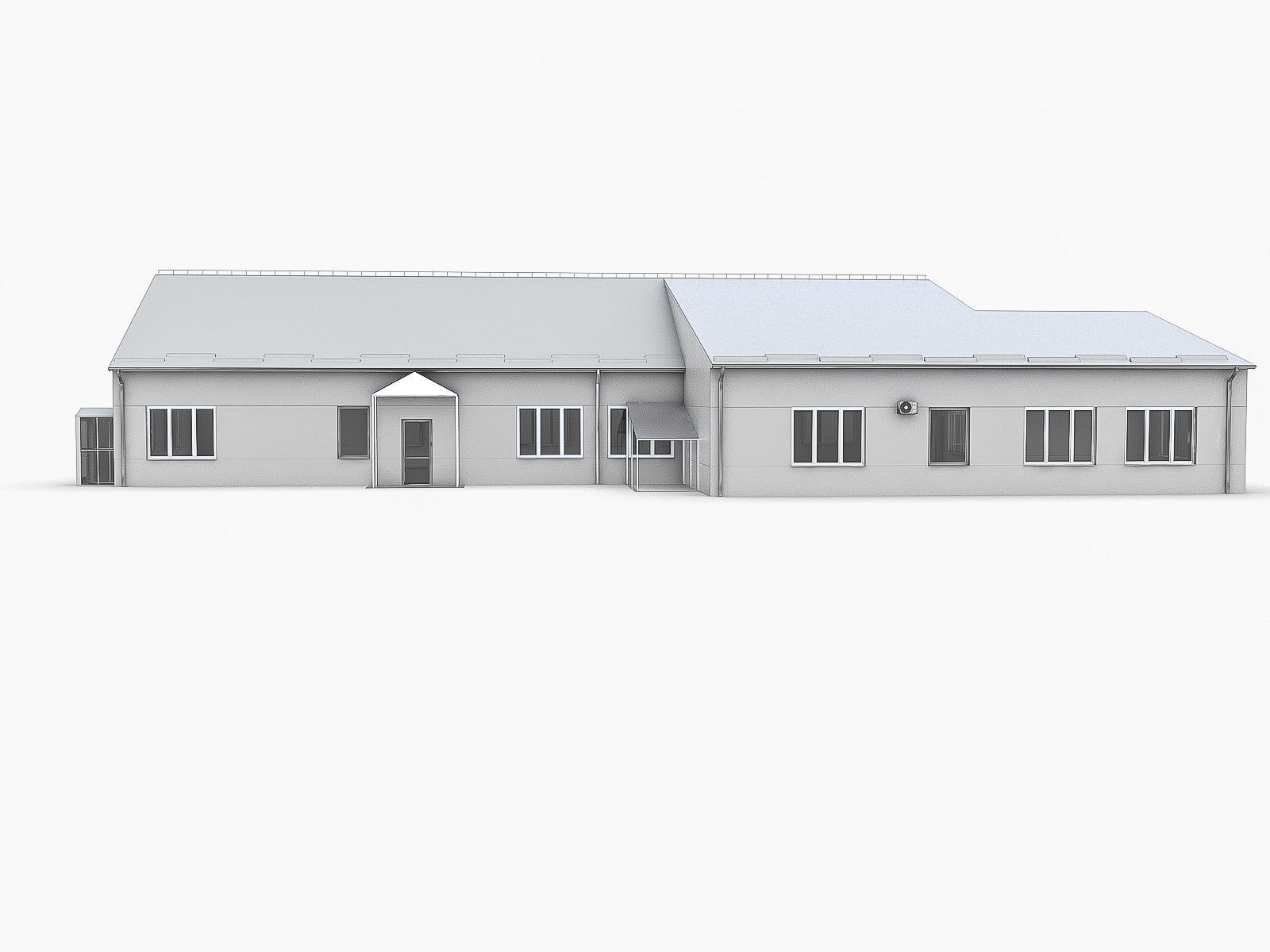 Industrial Buildings Collection Low-poly 3D model_94