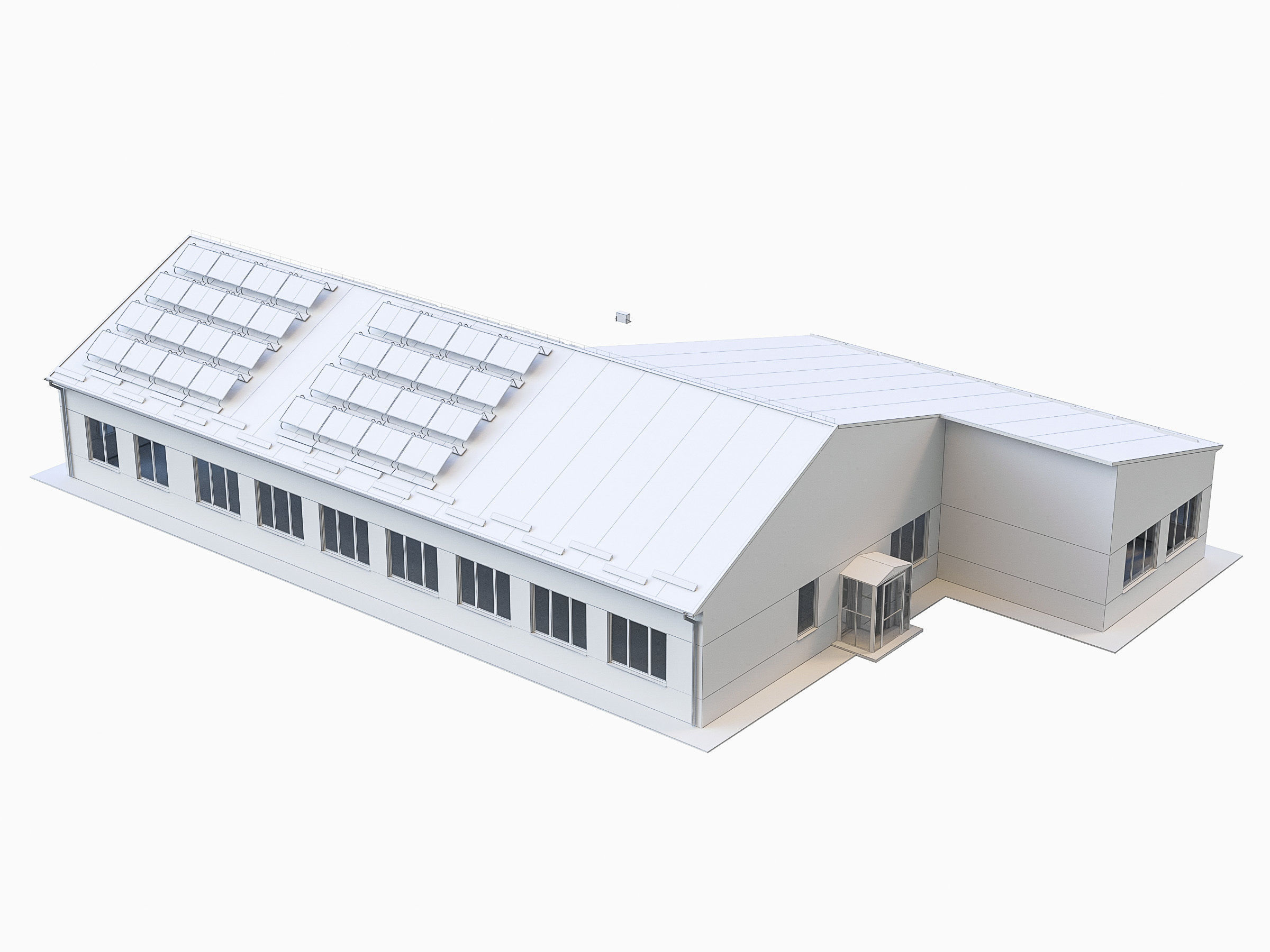 Industrial Buildings Collection Low-poly 3D model_26