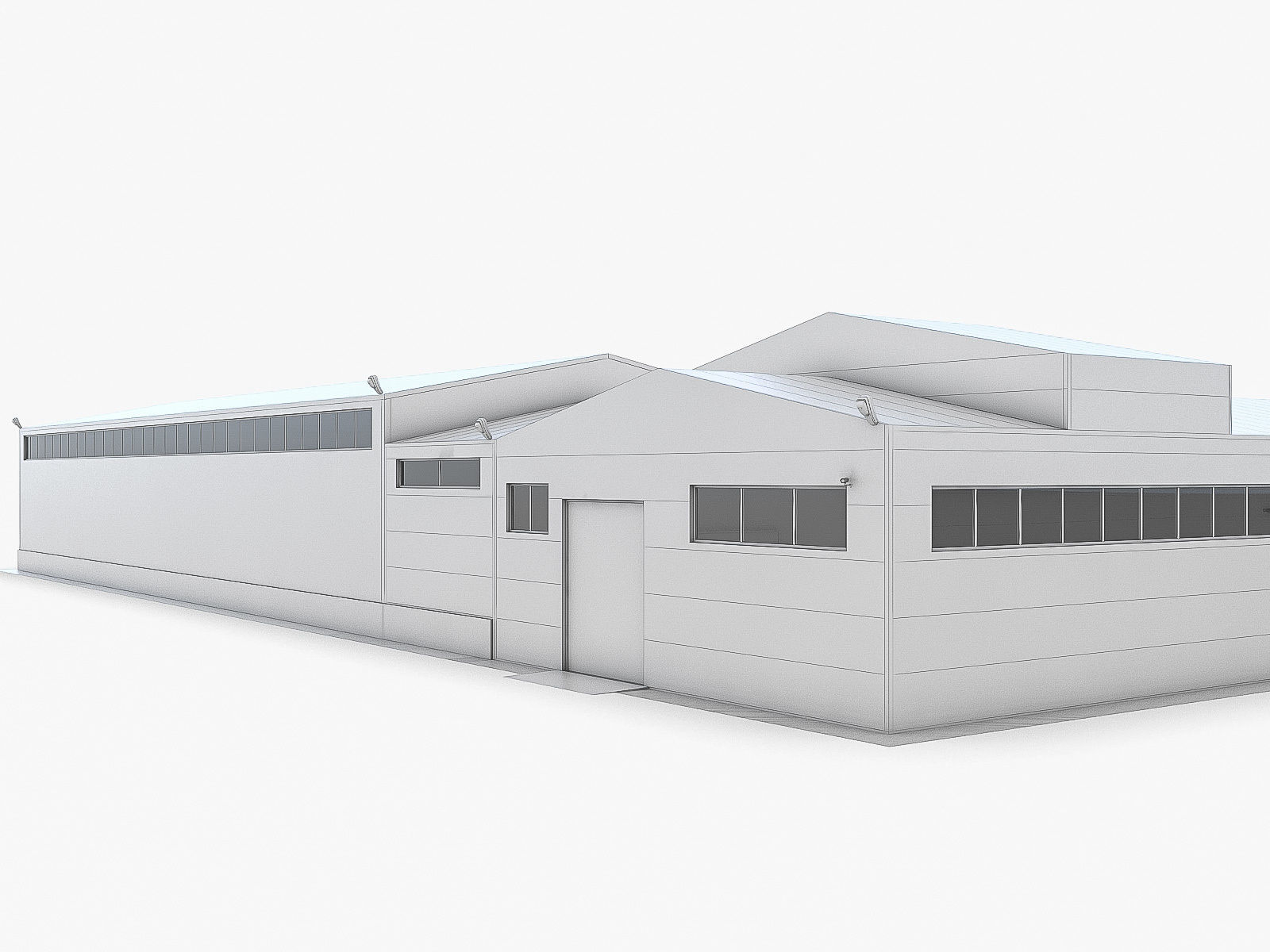 Industrial Buildings Collection Low-poly 3D model_128