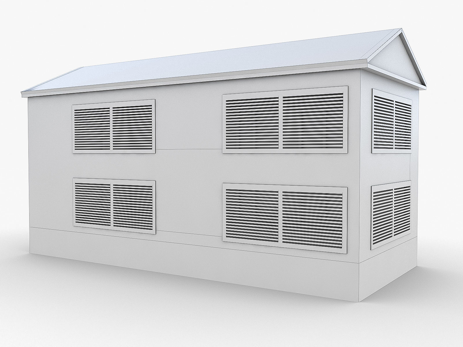 Industrial Buildings Collection Low-poly 3D model_57