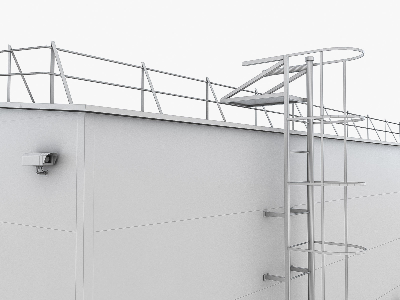 Industrial Buildings Collection Low-poly 3D model_83