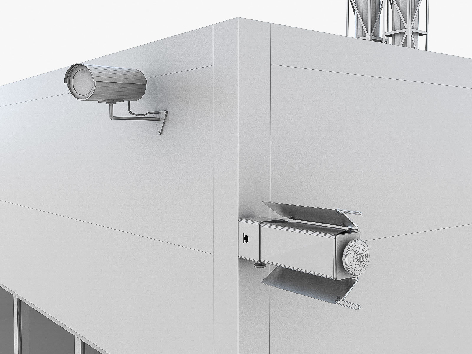 Industrial Buildings Collection Low-poly 3D model_43