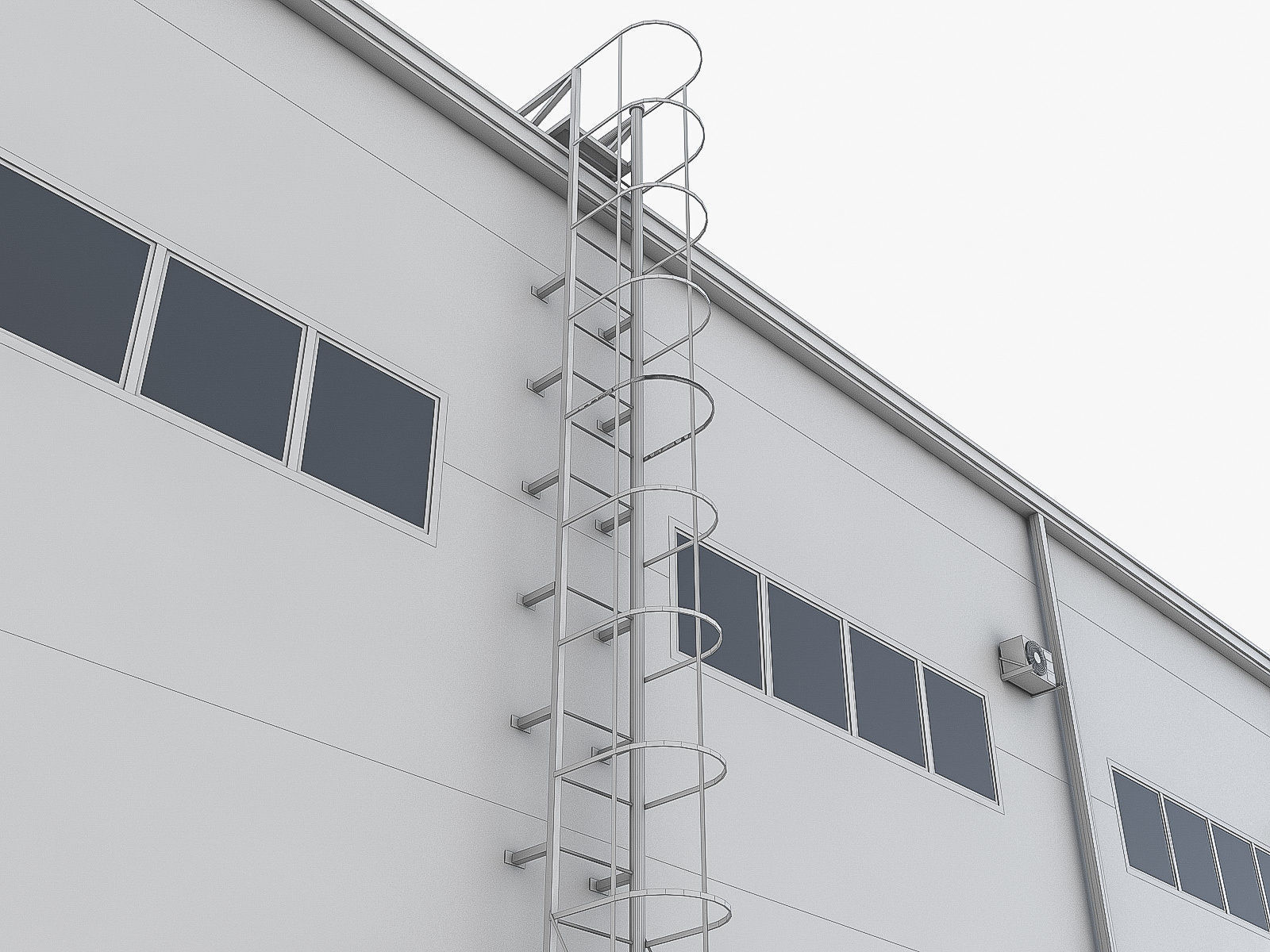 Industrial Buildings Collection Low-poly 3D model_112