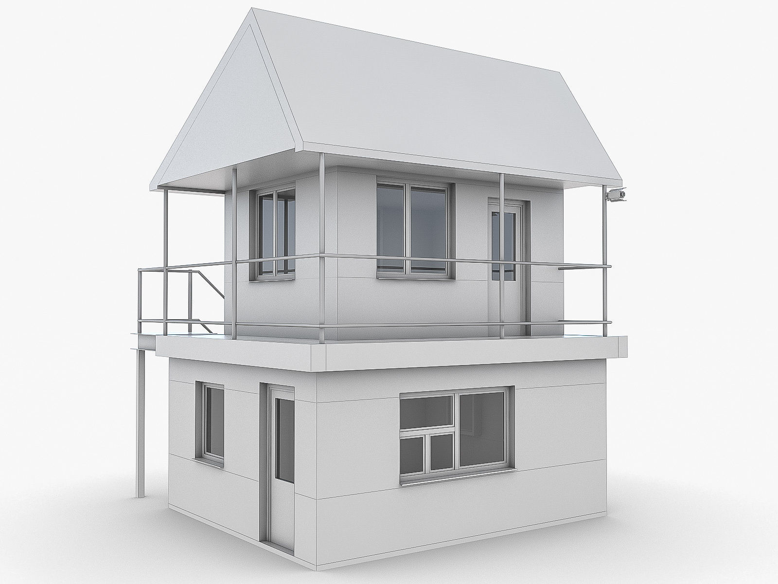 Industrial Buildings Collection Low-poly 3D model_63