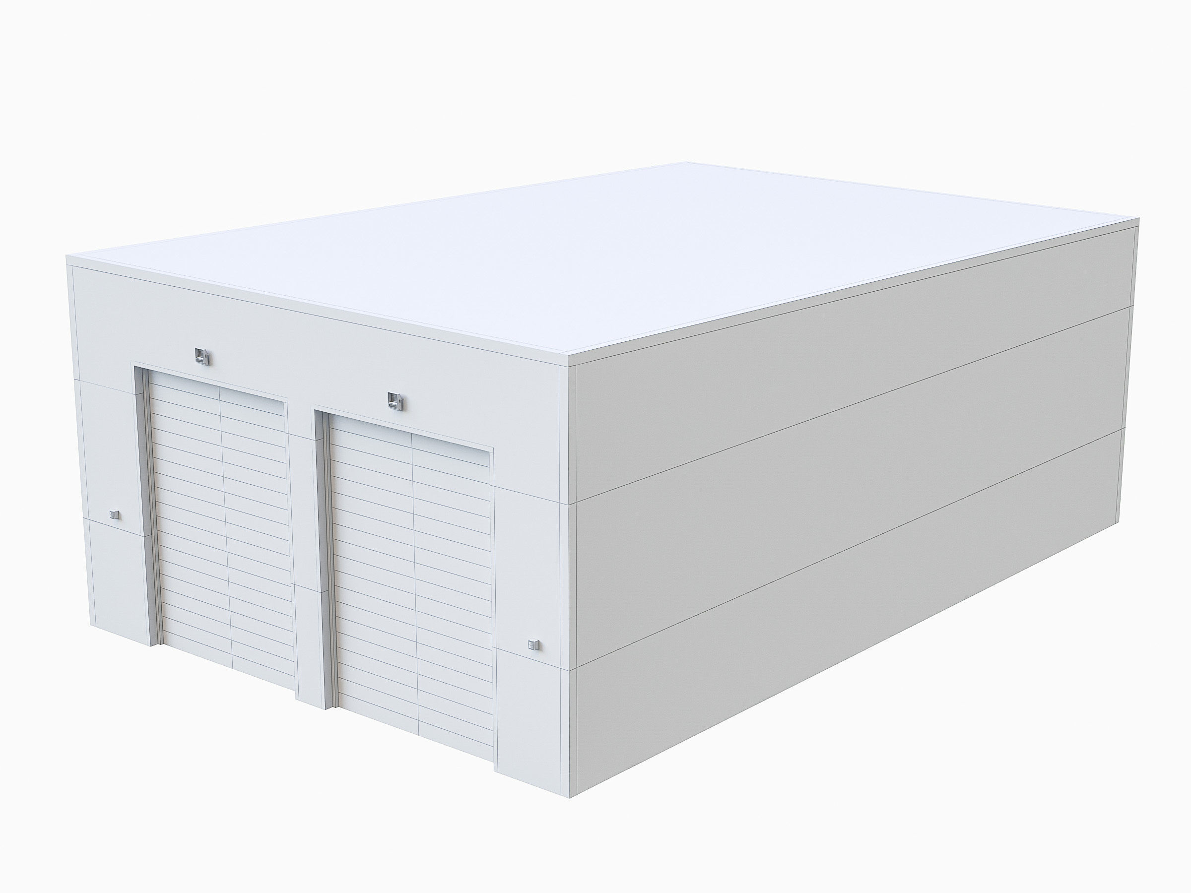 Industrial Buildings Collection Low-poly 3D model_33