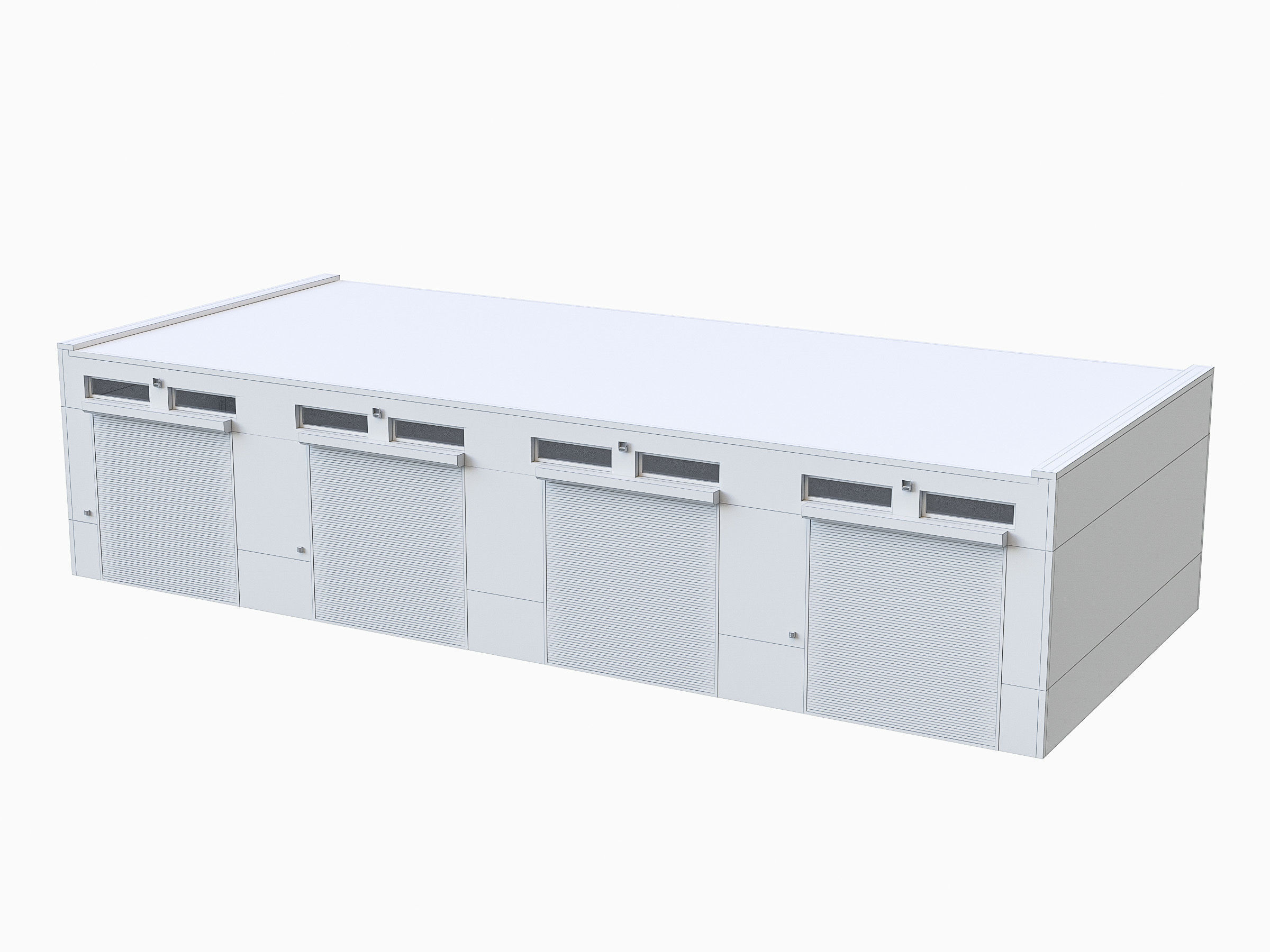 Industrial Buildings Collection Low-poly 3D model_30