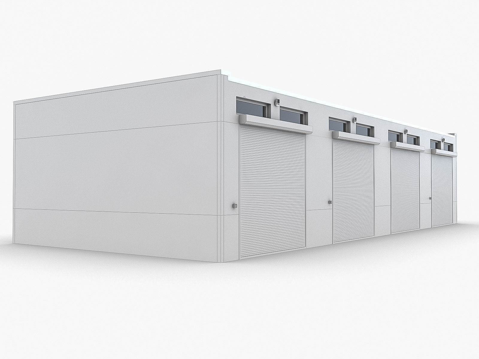 Industrial Buildings Collection Low-poly 3D model_41