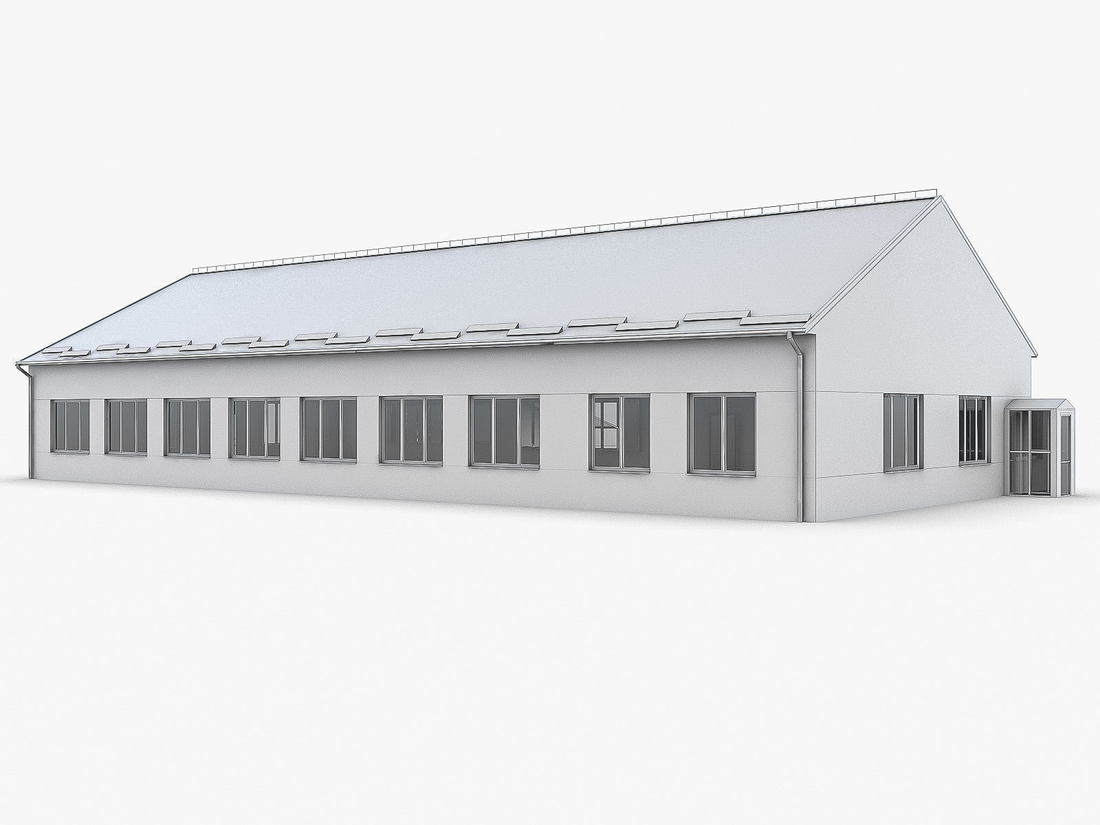 Industrial Buildings Collection Low-poly 3D model_97