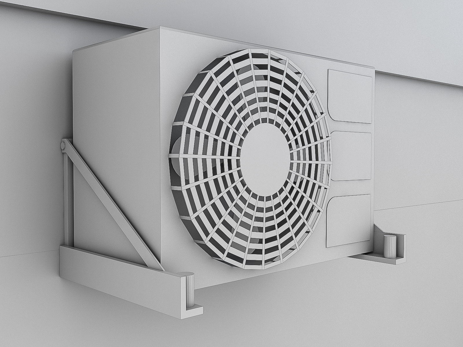 Industrial Buildings Collection Low-poly 3D model_67