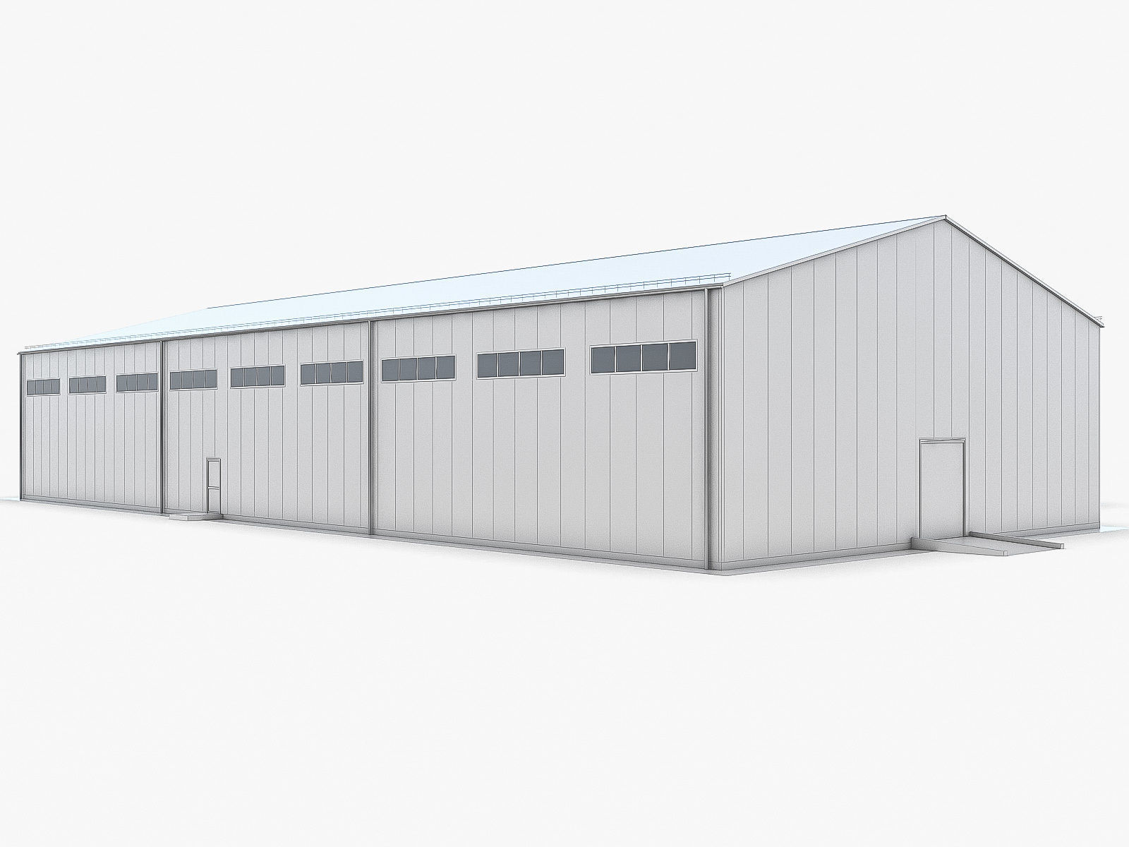 Industrial Buildings Collection Low-poly 3D model_104