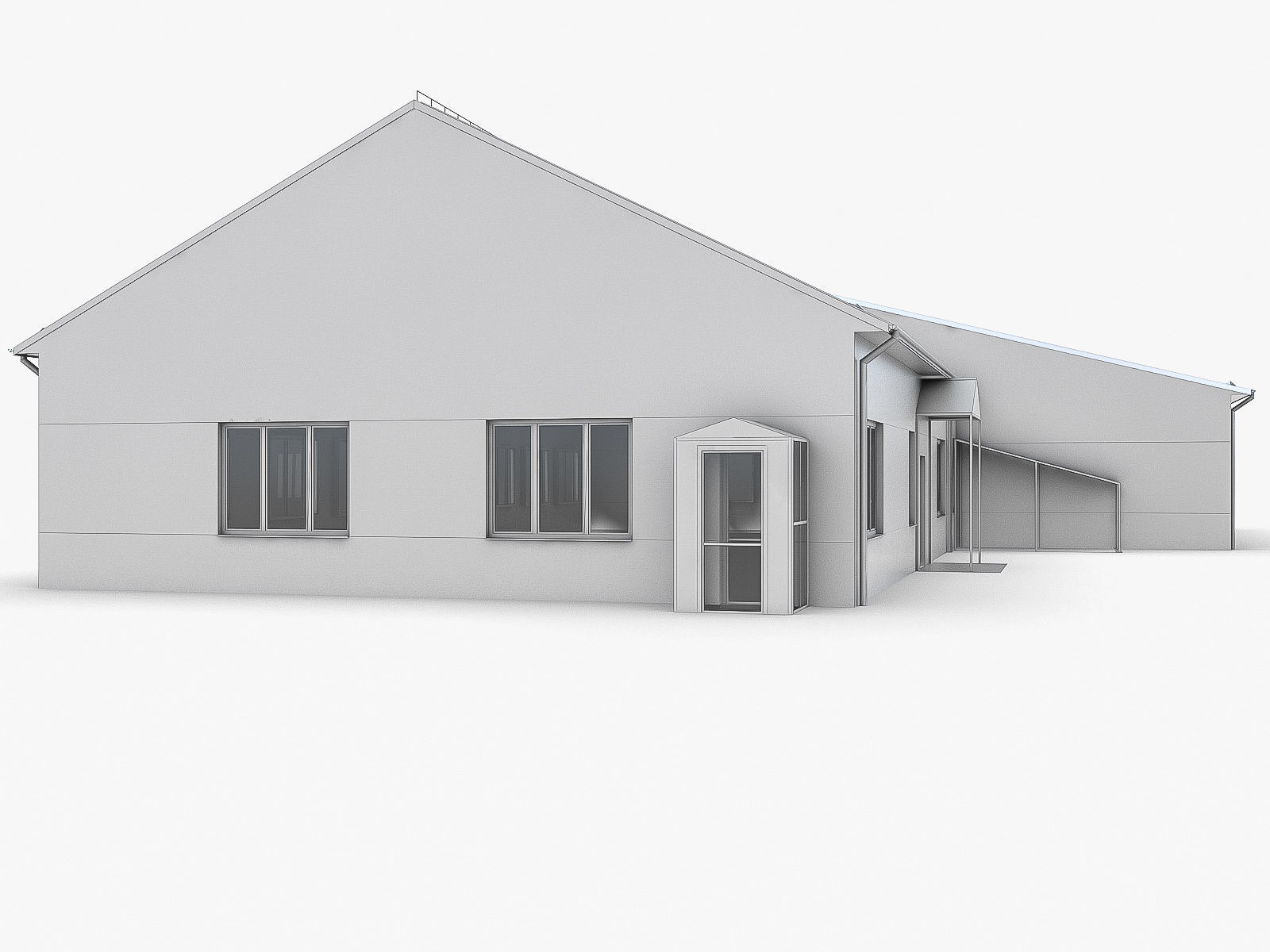 Industrial Buildings Collection Low-poly 3D model_99
