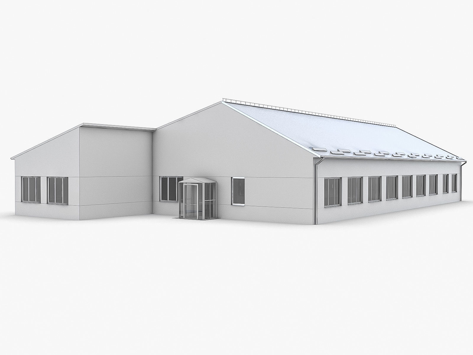 Industrial Buildings Collection Low-poly 3D model_96