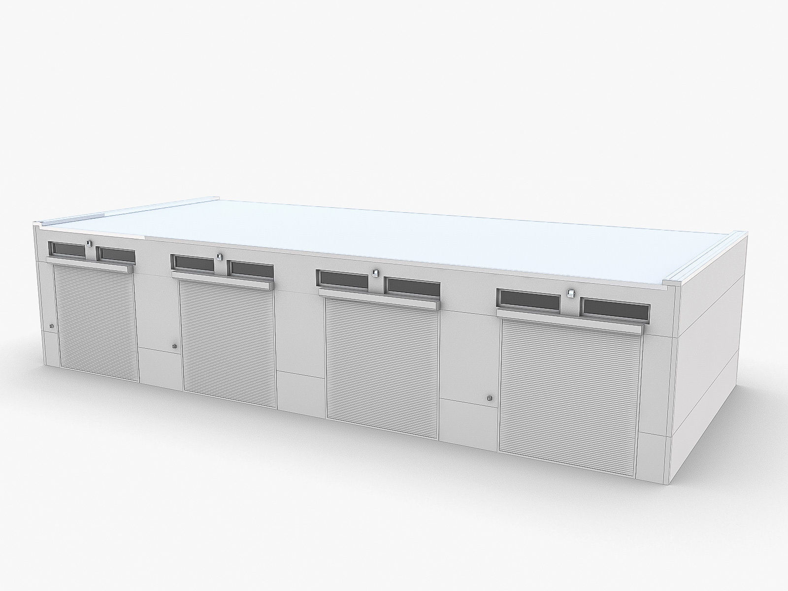 Industrial Buildings Collection Low-poly 3D model_39