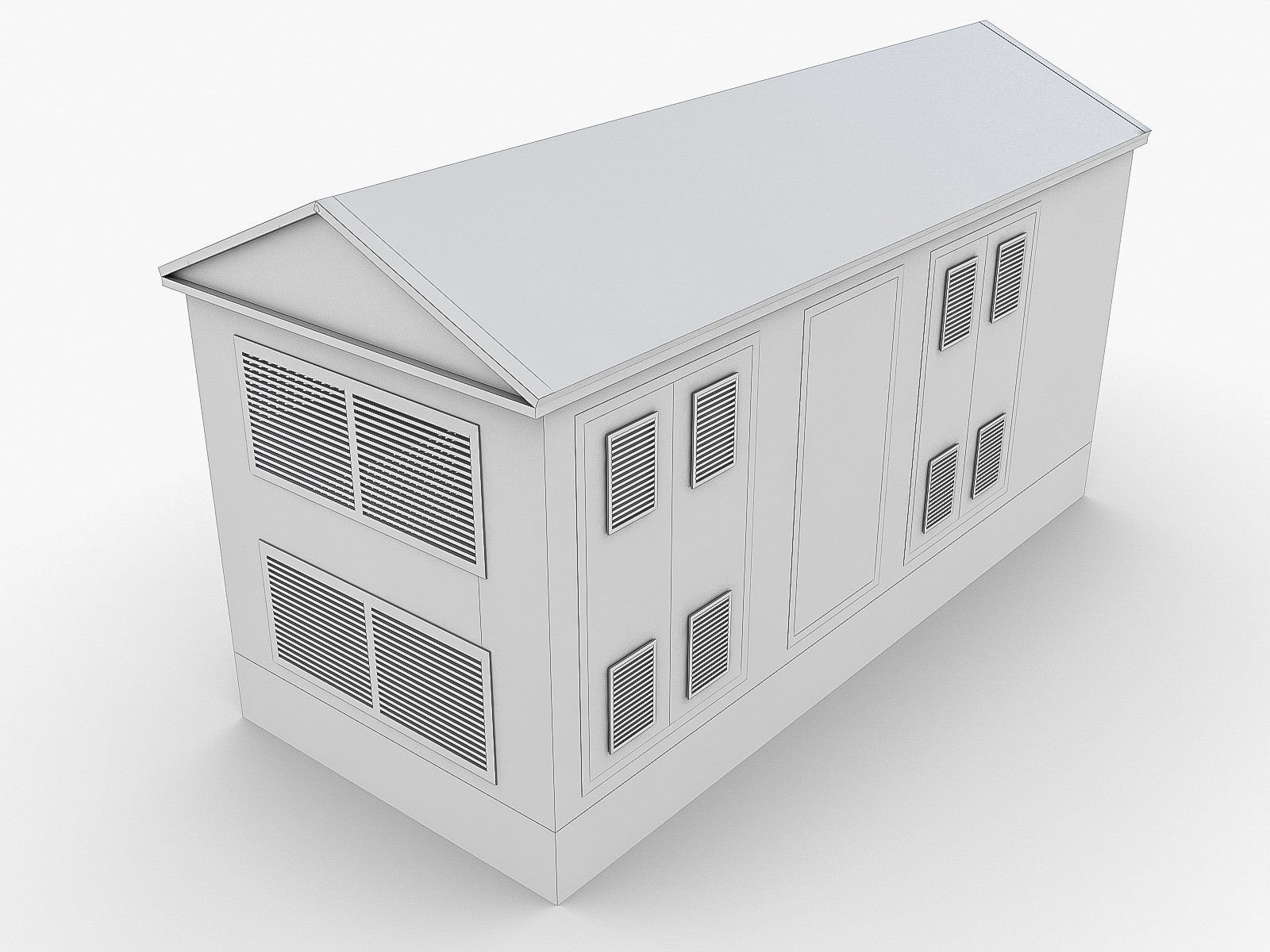 Industrial Buildings Collection Low-poly 3D model_59