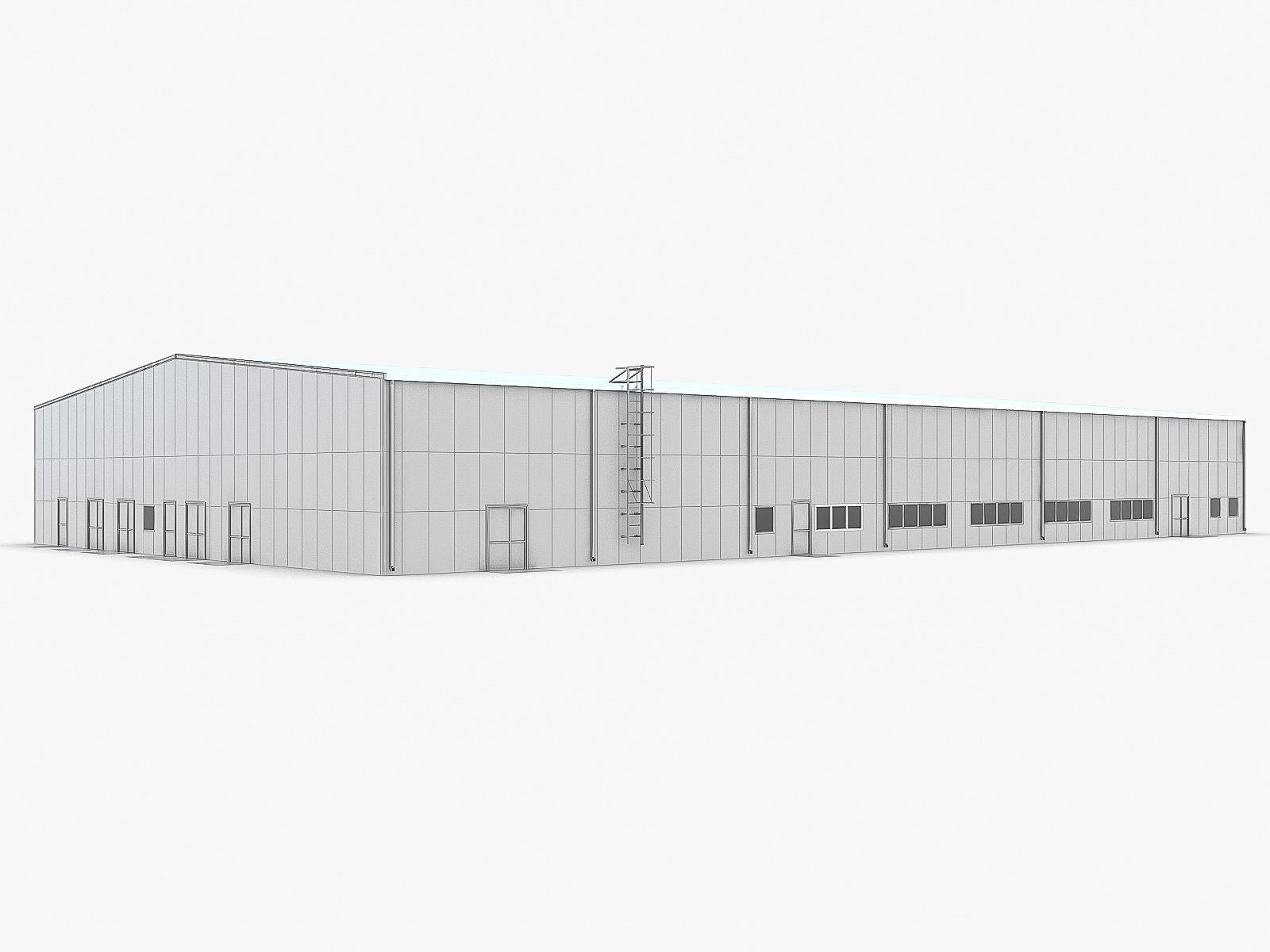 Industrial Buildings Collection Low-poly 3D model_120