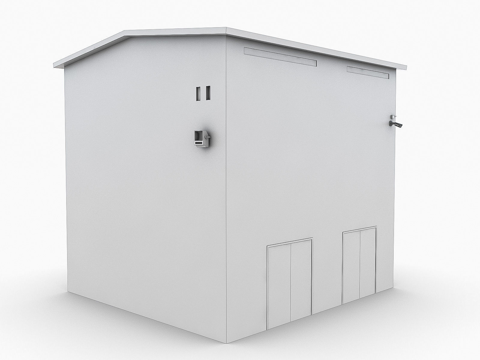 Industrial Buildings Collection Low-poly 3D model_51