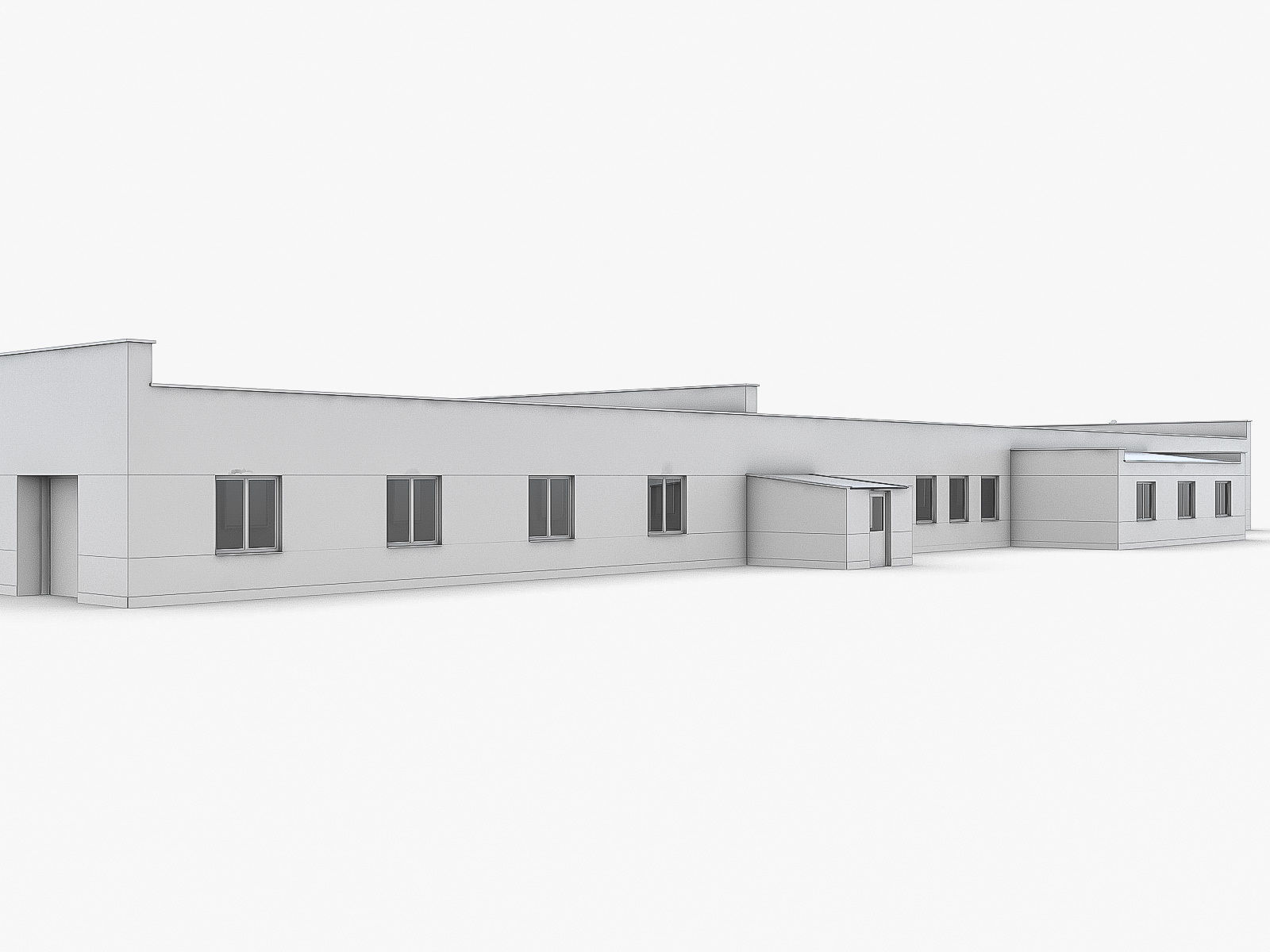Industrial Buildings Collection Low-poly 3D model_88