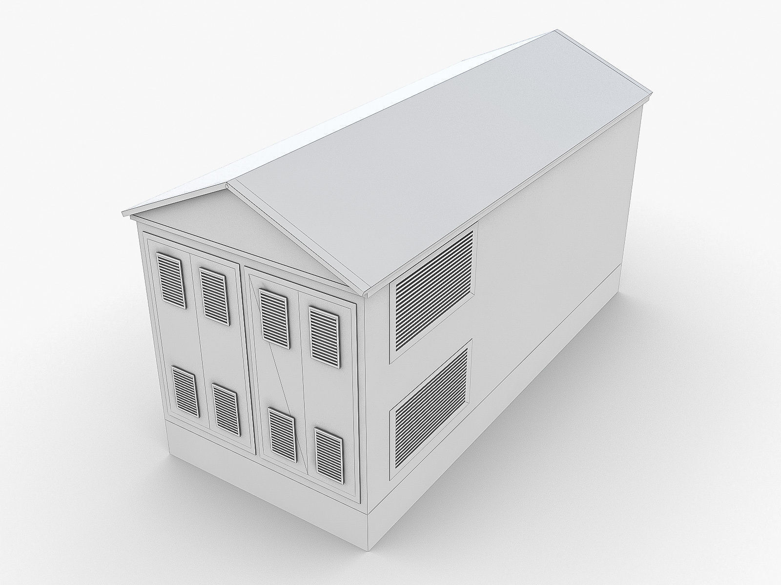 Industrial Buildings Collection Low-poly 3D model_58