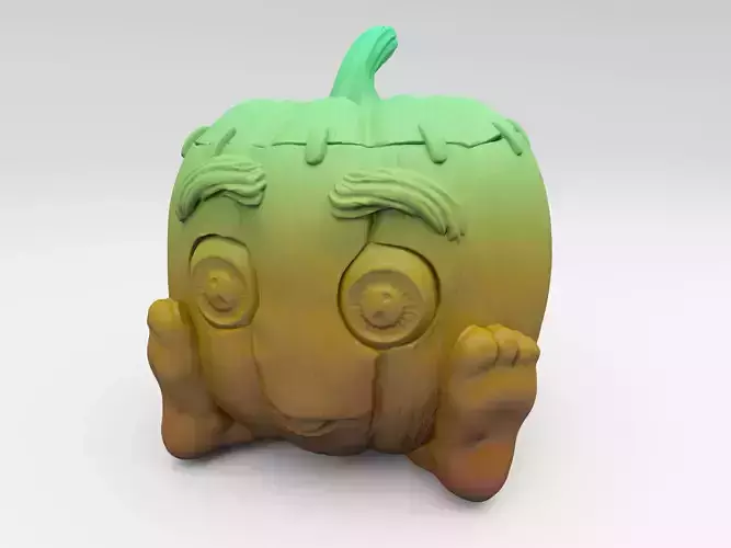 Pumpkin halloween stl model for 3D printing