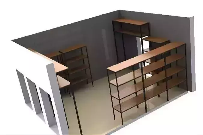 Storage Area Design Free 3D model