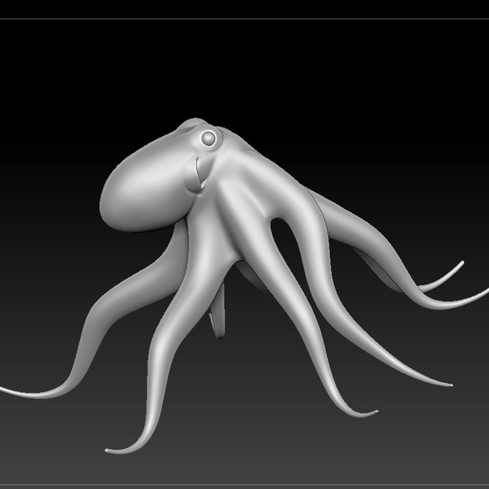 3D OCTOPUS Low-poly 3D model_12