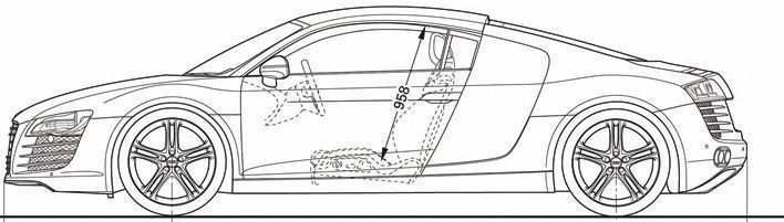 Audi R8 Free 3D model_6