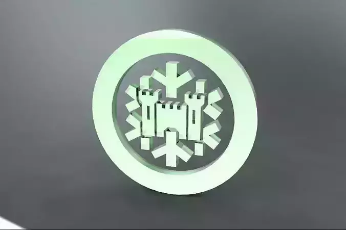 Castle Lite Logo Free 3D model