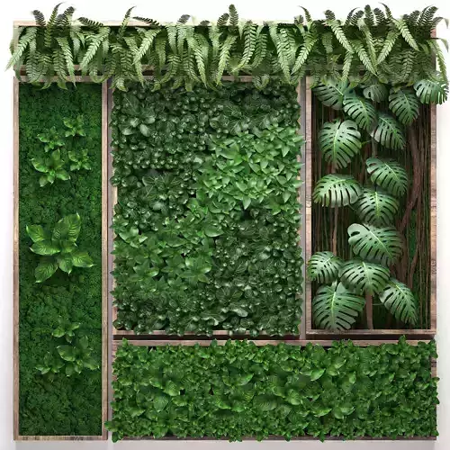 Vertical gardening collection 2 3D model