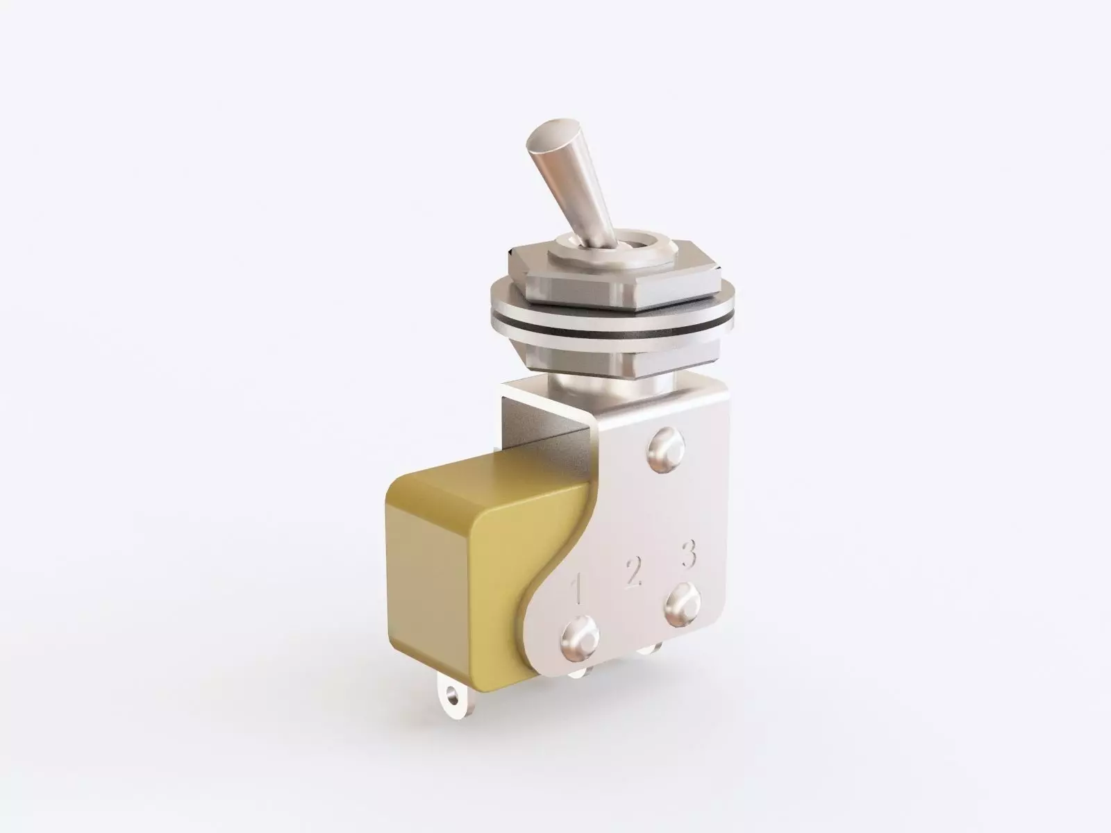 Toggle switch 3D model_0