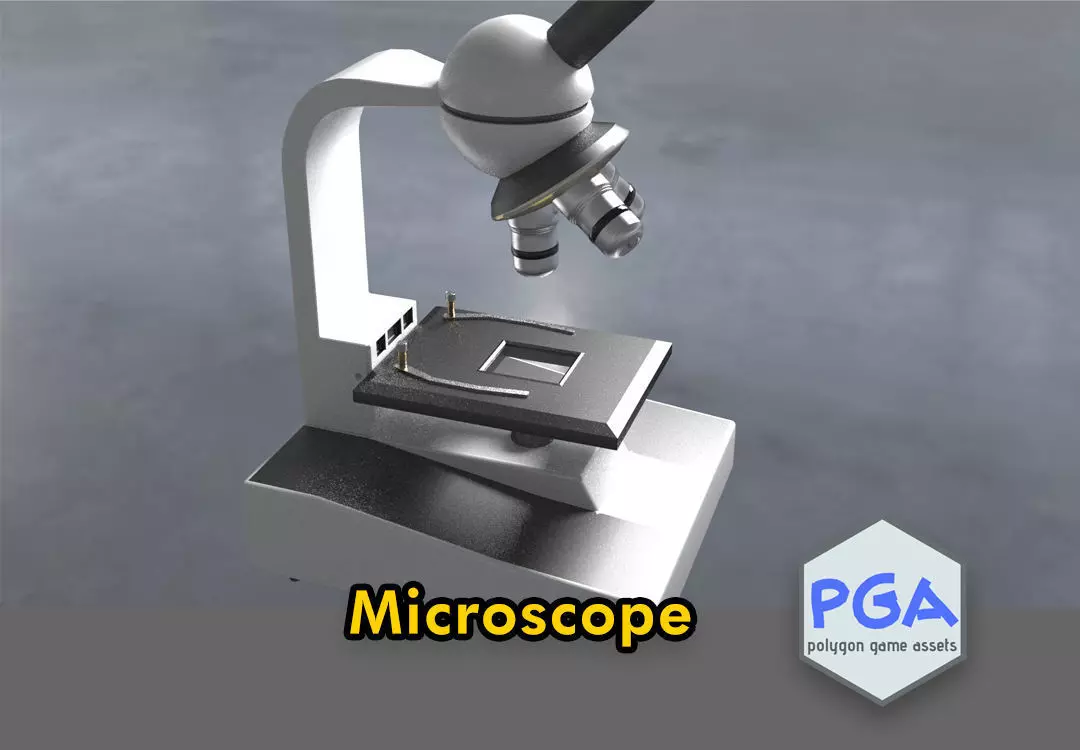 Microscope Free low-poly 3D model