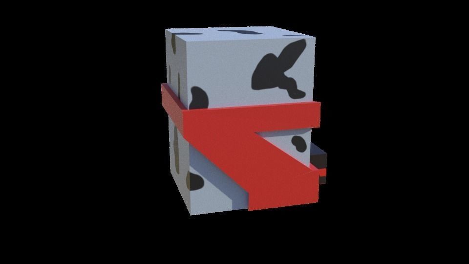 Stylized Cube Character - Mobile Game Asset Low-poly 3D model_3