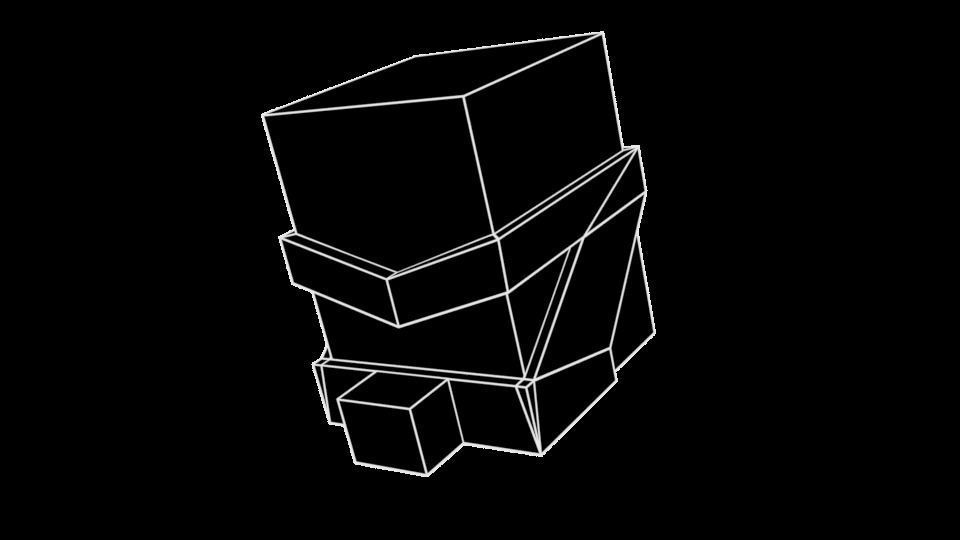 Stylized Cube Character - Mobile Game Asset Low-poly 3D model_6