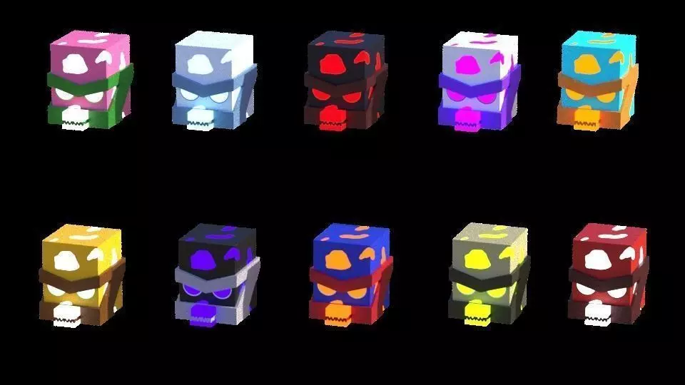 Stylized Cube Character - Mobile Game Asset Low-poly 3D model_0