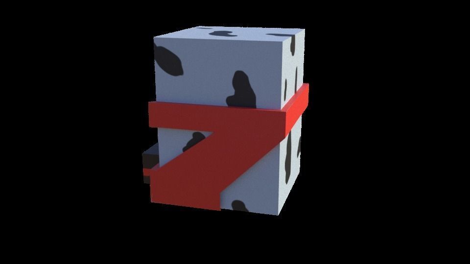 Stylized Cube Character - Mobile Game Asset Low-poly 3D model_4