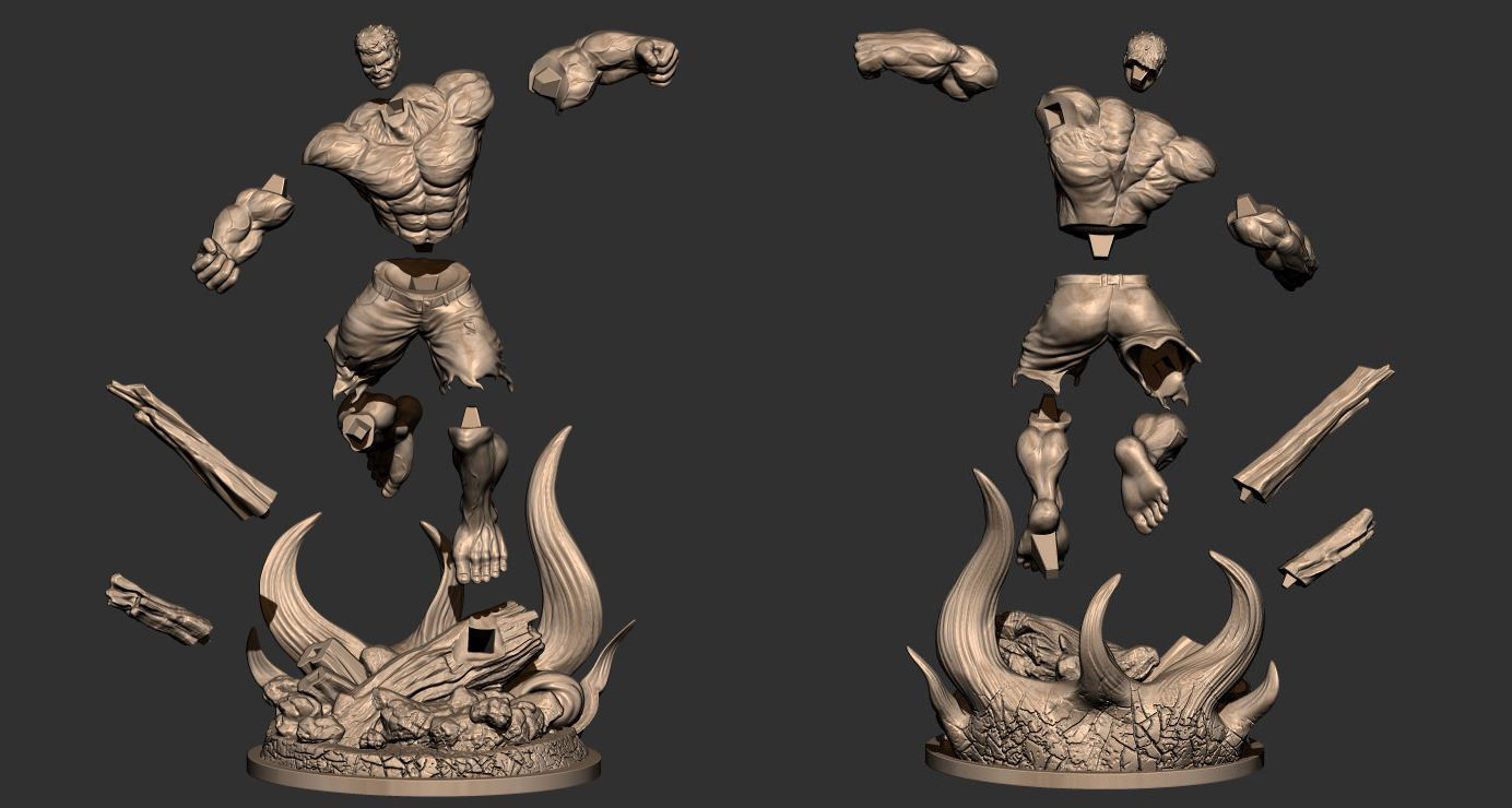 Hulk Angry - Super Hero - Marvel  3D print model_18