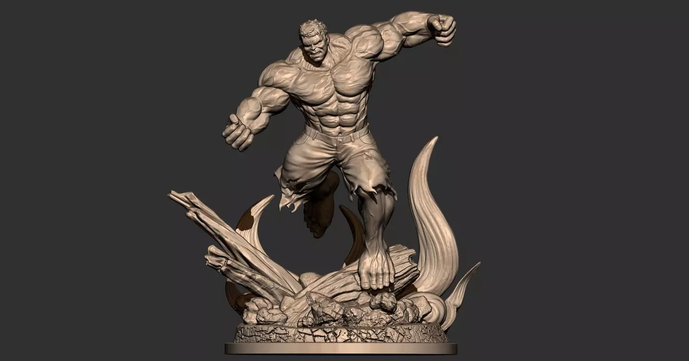 Hulk Angry - Super Hero - Marvel  3D print model_0