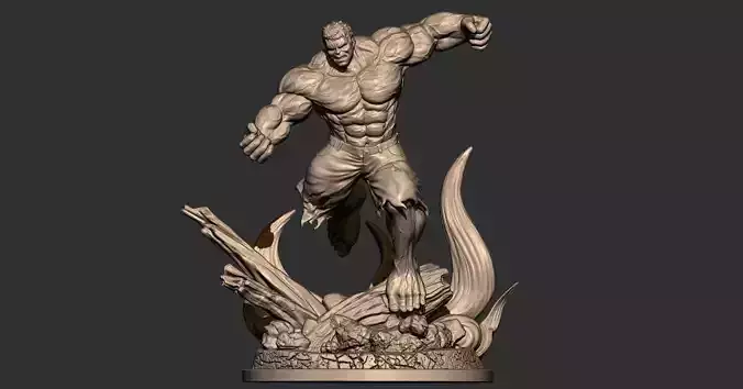 Hulk Angry - Super Hero - Marvel  3D print model