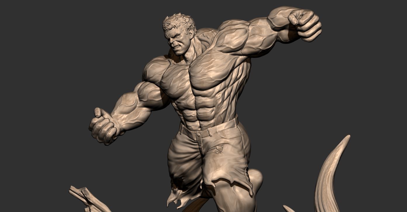 Hulk Angry - Super Hero - Marvel  3D print model_15