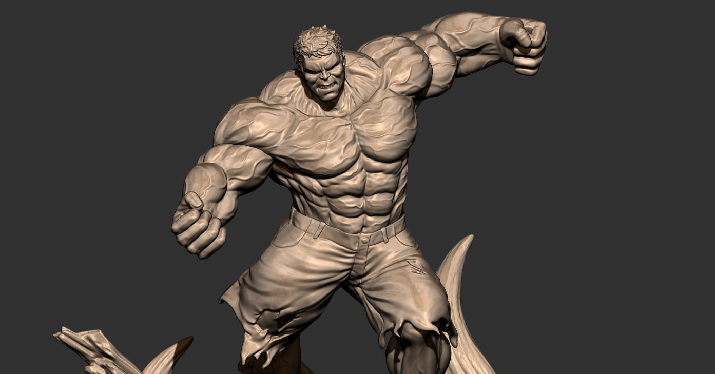 Hulk Angry - Super Hero - Marvel  3D print model_13