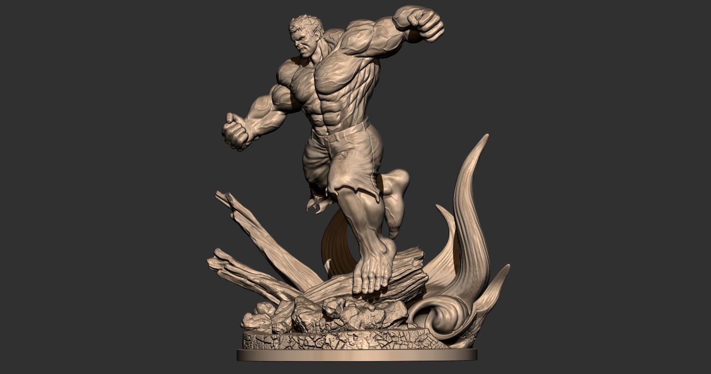 Hulk Angry - Super Hero - Marvel  3D print model_7