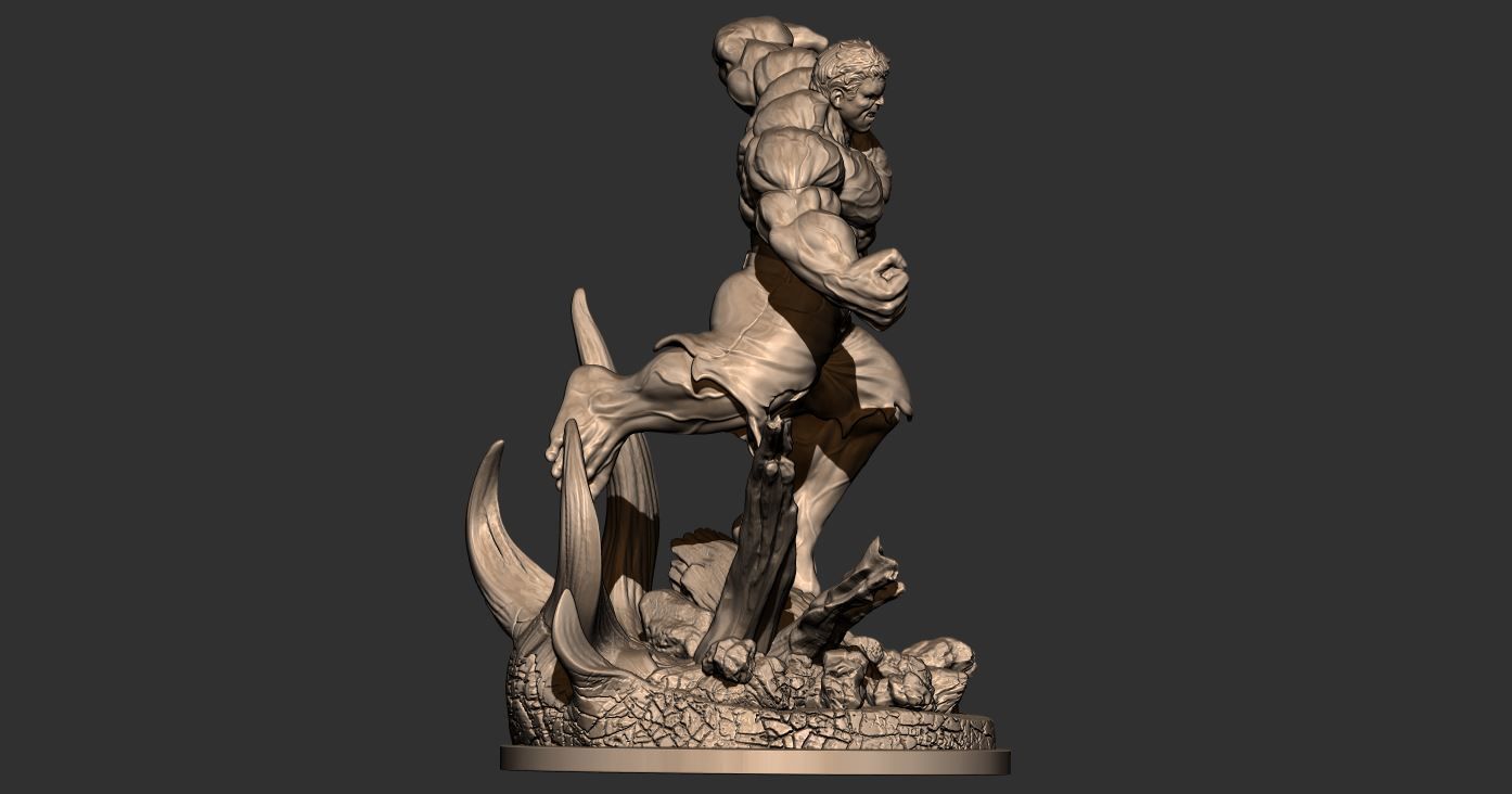 Hulk Angry - Super Hero - Marvel  3D print model_8
