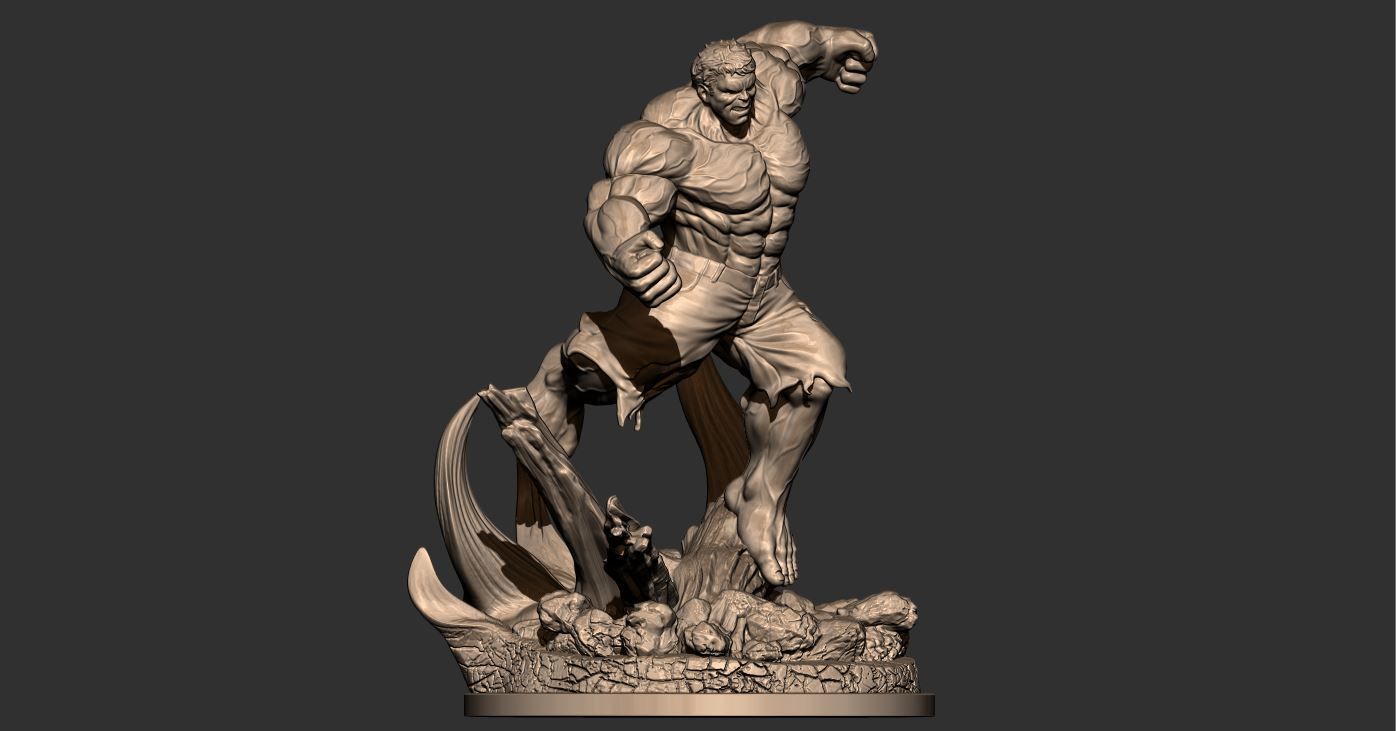 Hulk Angry - Super Hero - Marvel  3D print model_9
